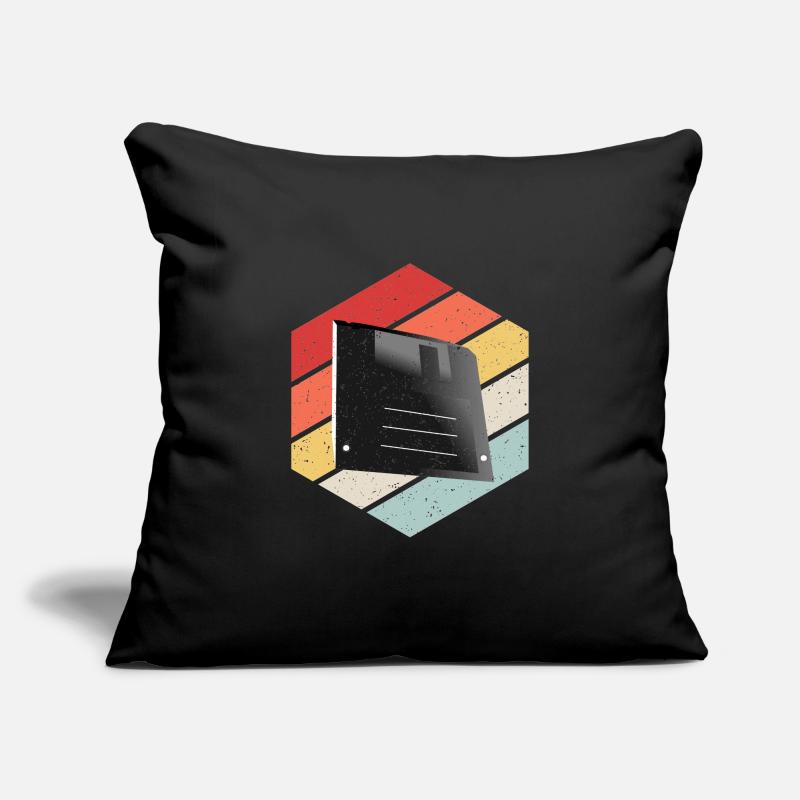 Disquette Floppy Disk Housse de coussin décorative 45 x 45 cm
