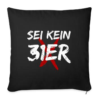 Sei Kein 31er - Sofakissenbezug 45 x 45 cm - Schwarz - Vorne