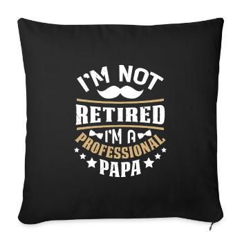 Father's Day - Sofa pillowcase 17,3'' x 17,3'' (45 x 45 cm) - black - Front