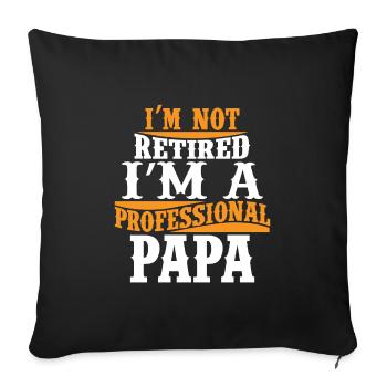 Father's Day - Sofa pillowcase 17,3'' x 17,3'' (45 x 45 cm) - black - Front