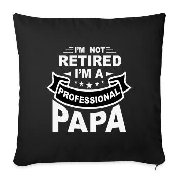 Father's Day - Sofa pillowcase 17,3'' x 17,3'' (45 x 45 cm) - black - Front