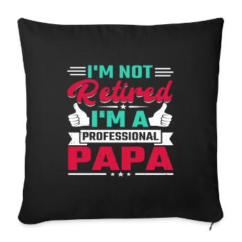 Father's Day - Sofa pillowcase 17,3'' x 17,3'' (45 x 45 cm) - black - Front