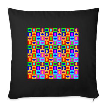 Rise Of Chaos - Sofa pillowcase 17,3'' x 17,3'' (45 x 45 cm) - black - Front