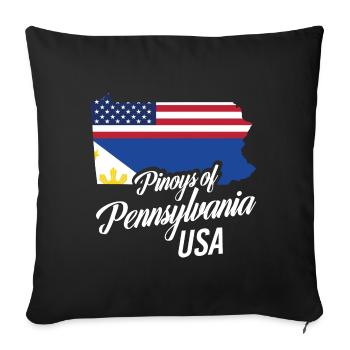 Les Philippins de Pennsylvanie conçoivent pour Proud - Housse de coussin décorative 45 x 45 cm - noir - Devant