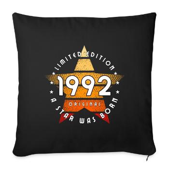 A Star was born 1992 Original limited edition - Sofa pillowcase 17,3'' x 17,3'' (45 x 45 cm) - black - Front