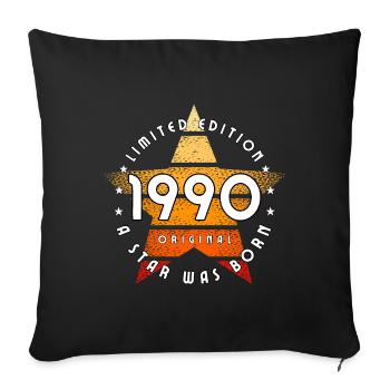 A Star was born 1990 original limited edition - Sofa pillowcase 17,3'' x 17,3'' (45 x 45 cm) - black - Front