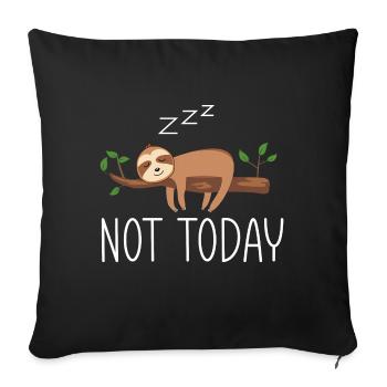 Sloth Lazy Nap Tired Slowly Sleepy Sloths - Sofa pillowcase 17,3'' x 17,3'' (45 x 45 cm) - black - Front