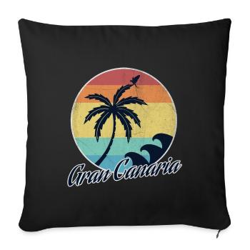 Gran Canaria - Sofa pillowcase 17,3'' x 17,3'' (45 x 45 cm) - black - Front