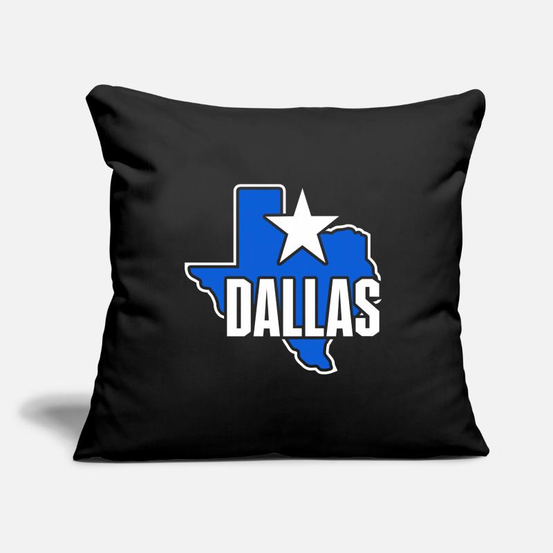 Dallas Texas Map Design for Proud Dallasites Sofa pillowcase 17,3'' x 17,3'' (45 x 45 cm)