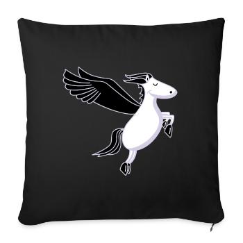 Pegasus - Sofa pillowcase 17,3'' x 17,3'' (45 x 45 cm) - black - Front