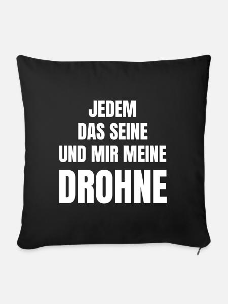 Drohne als Hobby oder Beruf. - Sofakissenbezug 45 x 45 cm - Schwarz