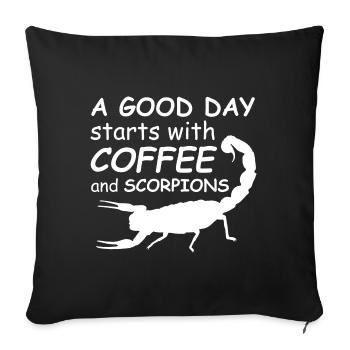Scorpion - Housse de coussin décorative 45 x 45 cm - noir - Devant