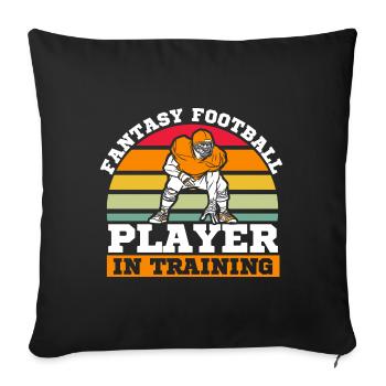 Draft Day Football Women Fantasy Football Champions - Sofa pillowcase 17,3'' x 17,3'' (45 x 45 cm) - black - Front