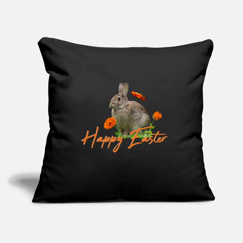 Happy Easter rabbit cony Sofa pillowcase 17,3'' x 17,3'' (45 x 45 cm)