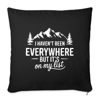I haven't been anywhere but its on my list - Sofa pillowcase 17,3'' x 17,3'' (45 x 45 cm) - black - Front