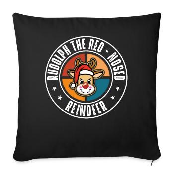 Rudolph - Sofa pillowcase 17,3'' x 17,3'' (45 x 45 cm) - black - Front
