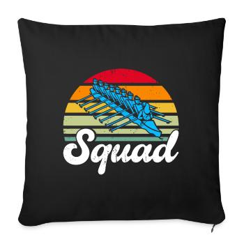 Team Rower Rower Rowing Gift - Sofa pillowcase 17,3'' x 17,3'' (45 x 45 cm) - black - Front