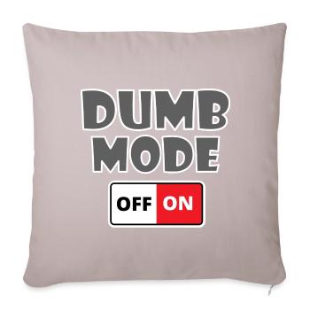 Dumb fashion on off gift - Sofa pillowcase 17,3'' x 17,3'' (45 x 45 cm) - light taupe - Front