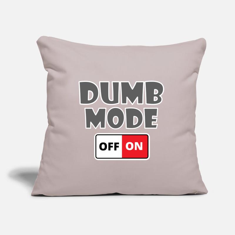 Dumb mode on off cadeau Housse de coussin décorative 45 x 45 cm