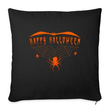 Halloween Happy Halloween - Sofa pillowcase 17,3'' x 17,3'' (45 x 45 cm) - black - Front