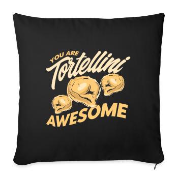 Noodles Noodle Lover Lasagna Spaghetti Gift - Sofa pillowcase 17,3'' x 17,3'' (45 x 45 cm) - black - Front