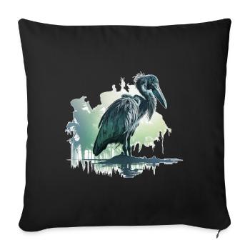Abu-markub - Housse de coussin décorative 45 x 45 cm - noir - Devant