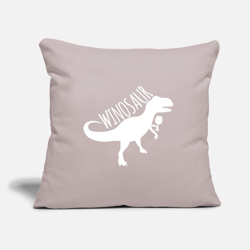 Winosaur - wine drinker dinosaur Sofa pillowcase 17,3'' x 17,3'' (45 x 45 cm)