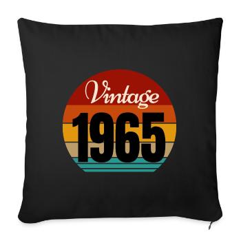 Jahrgang 1965 - Sofakissenbezug 45 x 45 cm - Schwarz - Vorne