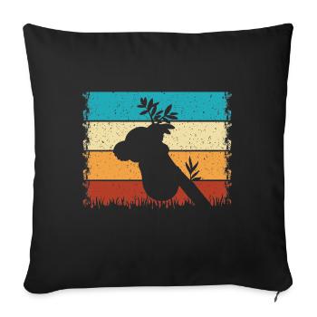 Koala - Housse de coussin décorative 45 x 45 cm - noir - Devant