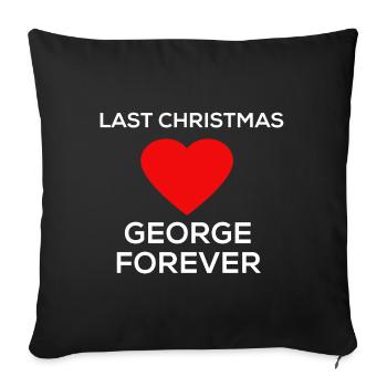 Last christmas george forever michael - Sofakissenbezug 45 x 45 cm - Schwarz - Vorne