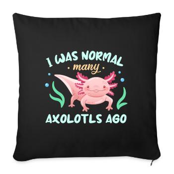 De nombreux axolotls conçus pour les amateurs d’axolotls - Housse de coussin décorative 45 x 45 cm - noir - Devant
