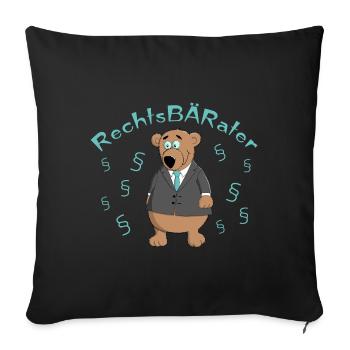 Conseiller juridique - droit - avocat - Housse de coussin décorative 45 x 45 cm - noir - Devant