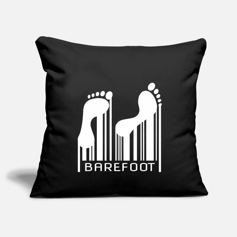 Barefoot Barcode Barefoot Bar Code Code Sofa pillowcase 17,3'' x 17,3'' (45 x 45 cm)