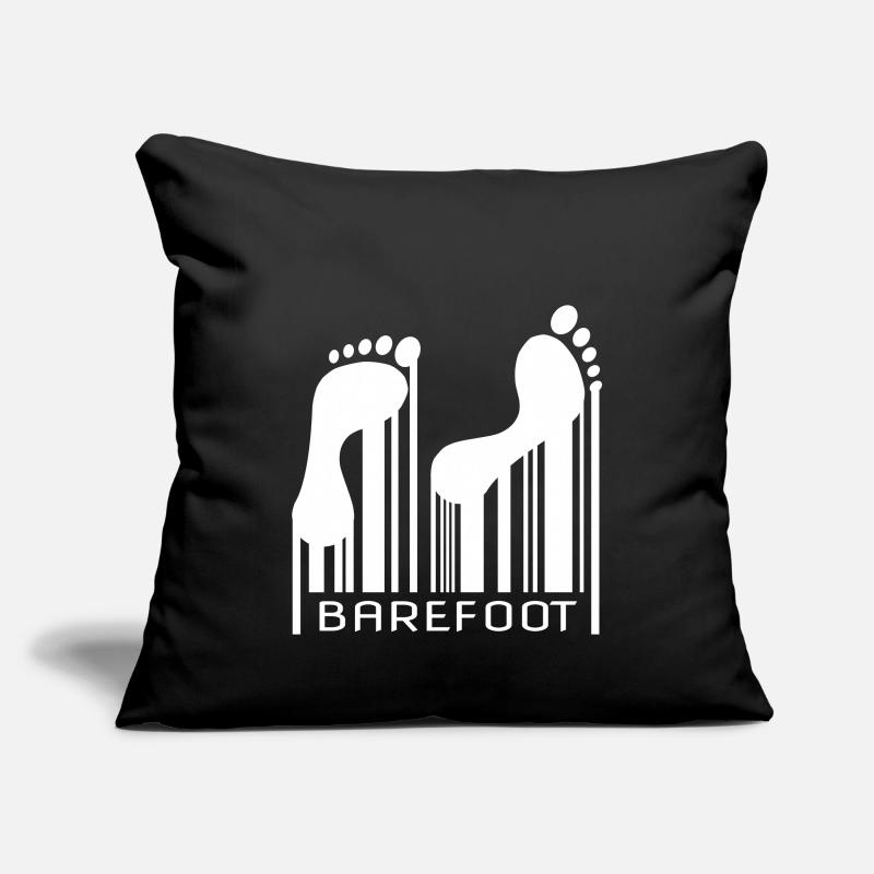 Barefoot Barcode Barefoot Bar Code Code Sofa pillowcase 17,3'' x 17,3'' (45 x 45 cm)