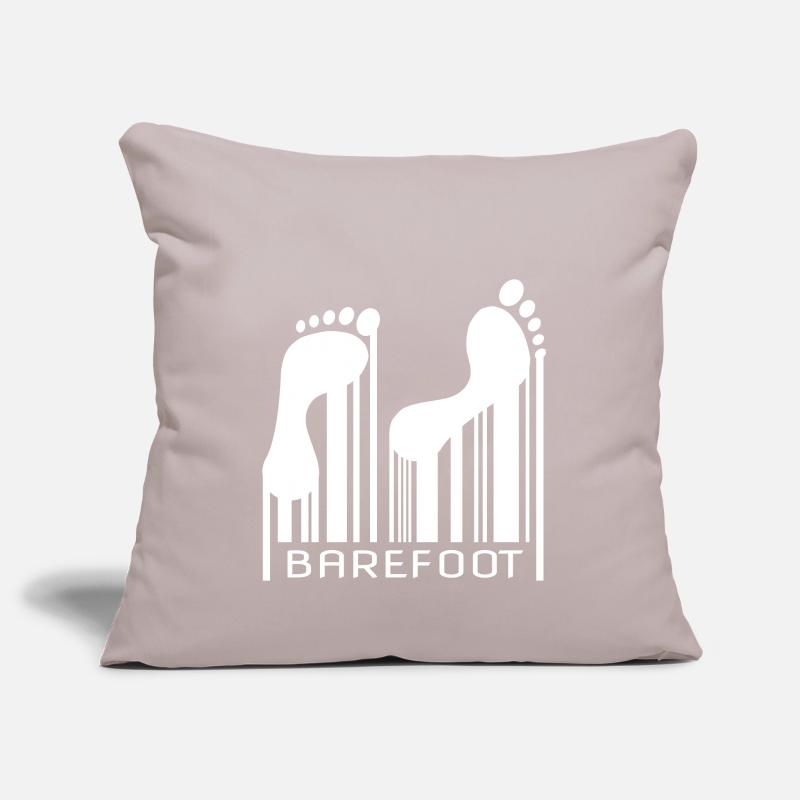 Barefoot Barcode Barefoot Bar Code Code Sofa pillowcase 17,3'' x 17,3'' (45 x 45 cm)