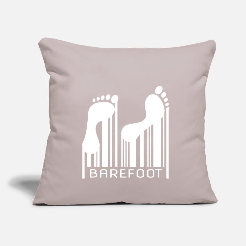 Barefoot Barcode Barefoot Bar Code Code Sofa pillowcase 17,3'' x 17,3'' (45 x 45 cm)