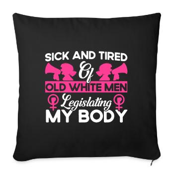 Égalité des sexes Égalité des sexes - Housse de coussin décorative 45 x 45 cm - noir - Devant