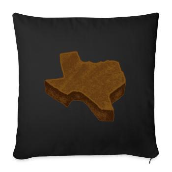 Cake menu for lovers of Texas cuisine - Sofa pillowcase 17,3'' x 17,3'' (45 x 45 cm) - black - Front