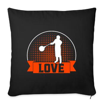 Glassblowing Glassblowing Glassworker Gift - Sofa pillowcase 17,3'' x 17,3'' (45 x 45 cm) - black - Front