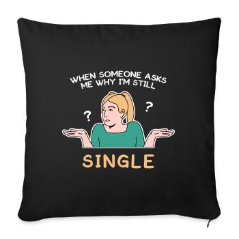 Design unique pour les jeunes et fiers Pinoys - Housse de coussin décorative 45 x 45 cm - noir - Devant