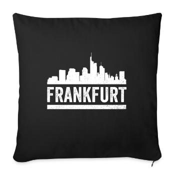 Francfort - Housse de coussin décorative 45 x 45 cm - noir - Devant