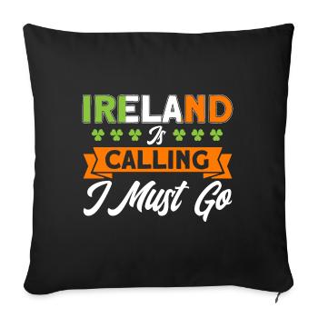 Irish Flag Ireland Ireland Holiday Gift - Sofa pillowcase 17,3'' x 17,3'' (45 x 45 cm) - black - Front