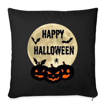 Joyeux halloween - Housse de coussin décorative 45 x 45 cm - noir - Devant