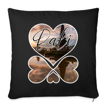 Bali - Indonésie - Housse de coussin décorative 45 x 45 cm - noir - Devant