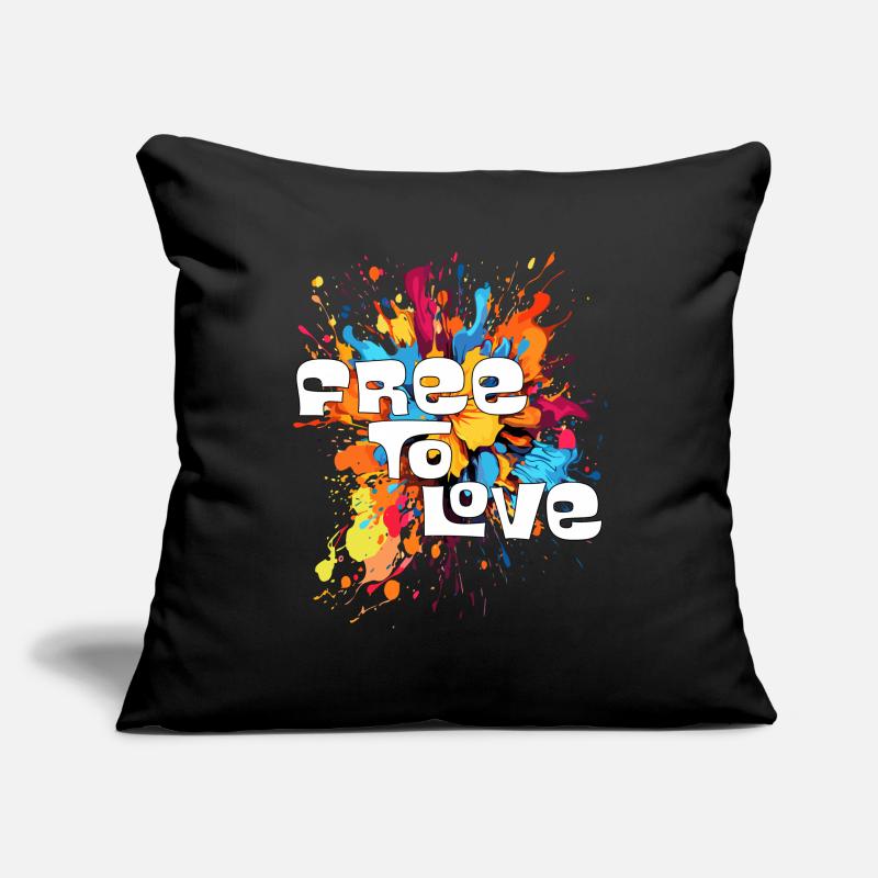 Libre d’aimer Housse de coussin décorative 45 x 45 cm