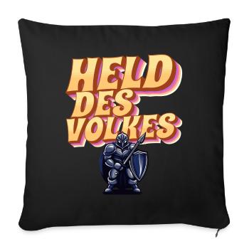 Held des Volkes - Sofakissenbezug 45 x 45 cm - Schwarz - Vorne