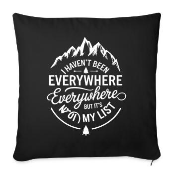 I haven't been anywhere but its on my list - Sofa pillowcase 17,3'' x 17,3'' (45 x 45 cm) - black - Front