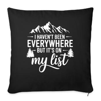 I haven't been anywhere but its on my list - Sofa pillowcase 17,3'' x 17,3'' (45 x 45 cm) - black - Front