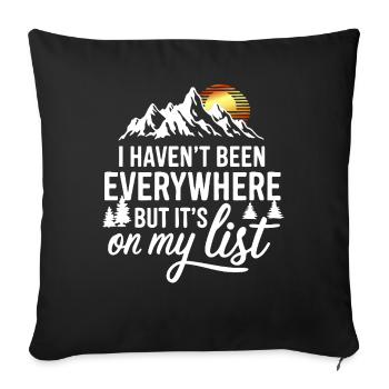 I haven't been anywhere but its on my list - Sofa pillowcase 17,3'' x 17,3'' (45 x 45 cm) - black - Front