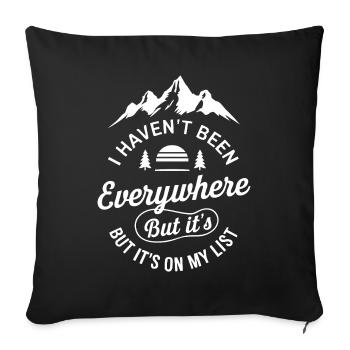 I haven't been anywhere but its on my list - Sofa pillowcase 17,3'' x 17,3'' (45 x 45 cm) - black - Front